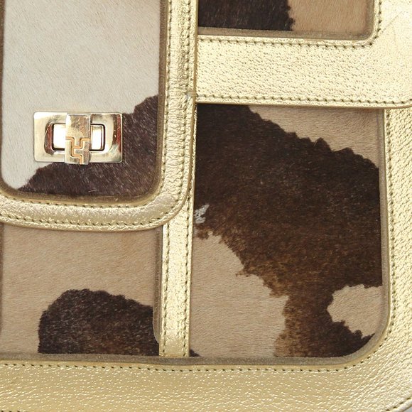 Lambertson Truex / Brown Animal Print / Gold Trim - Picture 9 of 9